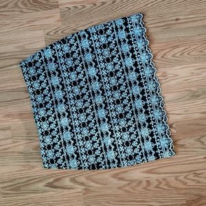 Loft Embroidered Mini Skirt